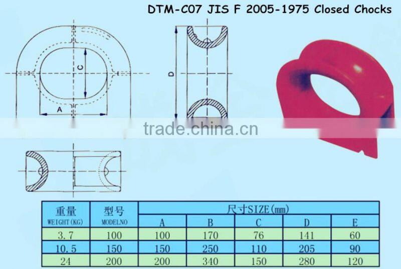 Marine parts,JIS closed chock