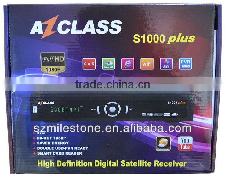 satellite receiver Nagra3 azclass s1000 plus with iks account for South America