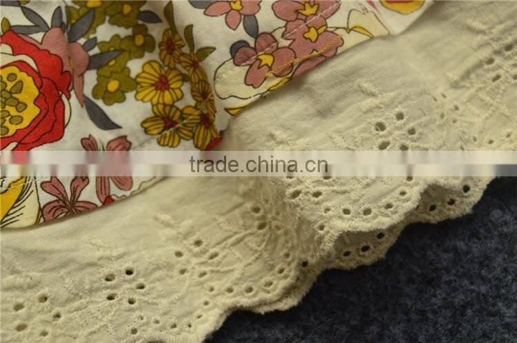 2016 New arrival summer boutique children dress wholesale new model girl dress for print frock design kid dress (ulik-GD094)