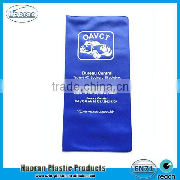 Slim shape document car wallet in vinyl plastic