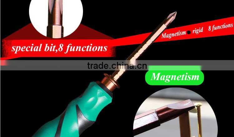 LAOA S2 material 8 in 1 multifunction double use magnetic screwdriver