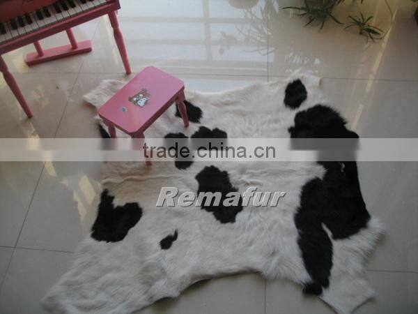 2014 Hot selling high quality cow skin rug in natural color