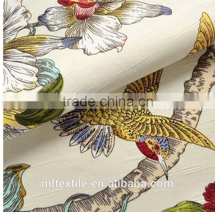 curtain fabric printed/printed canvas fabric/cotton faric
