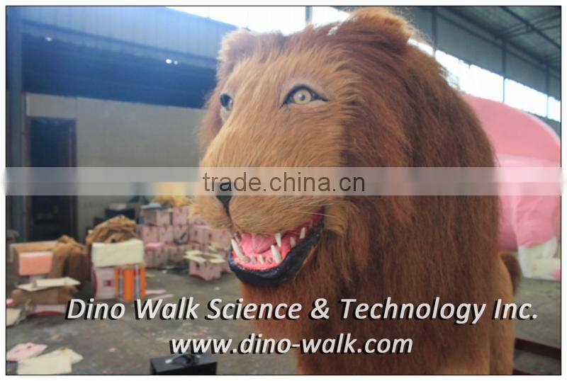 Life size animatronic robot animal lion