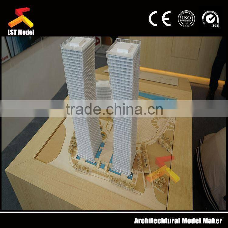 single building model scale figures architecture models