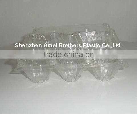 6/8/9/10/12/15/18 cavities PVC egg box,clear plastic egg tray,egg blister packing