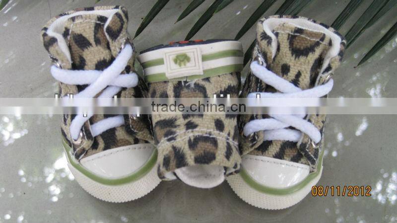 Camouflage canvas shoes dog footwear