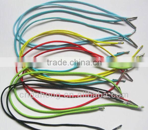 High quality high strength elastic cord with metal tip