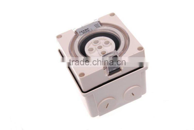Three Phase 5 Round Pin Socket 50A
