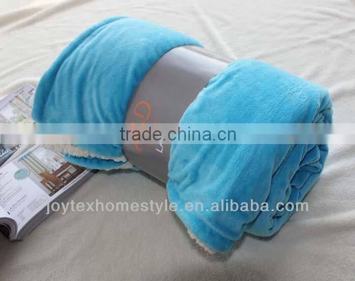 100%Polyester Plush Sherpa Throw Blanket
