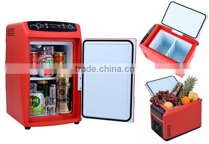 12L Battery operated mini refrigerator dc 12v car portable fridge freezer refrigerator