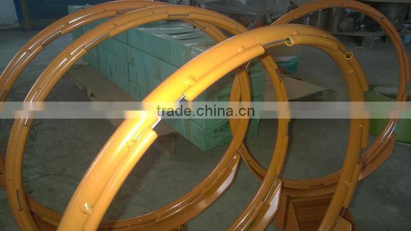 Adjustable steel basketball hoop in orange with High quality spring