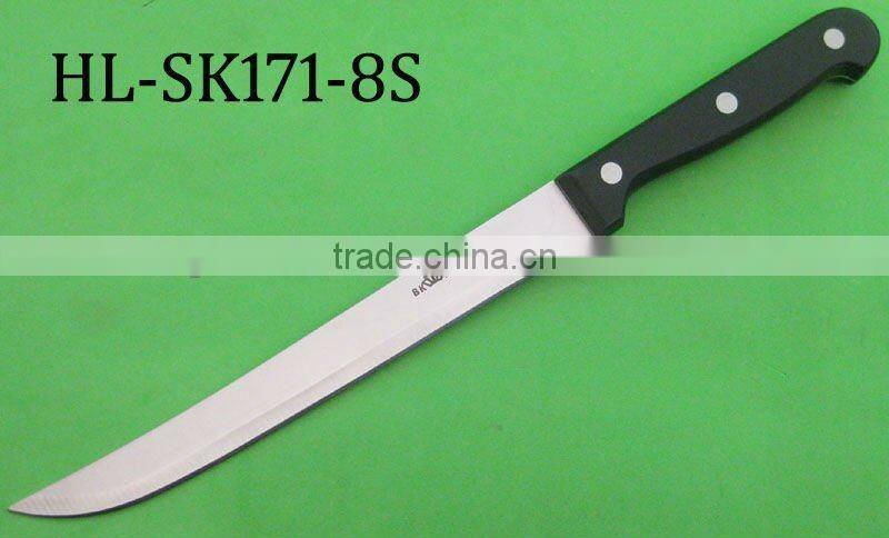 Black POM handle kitchen chef knife with new style
