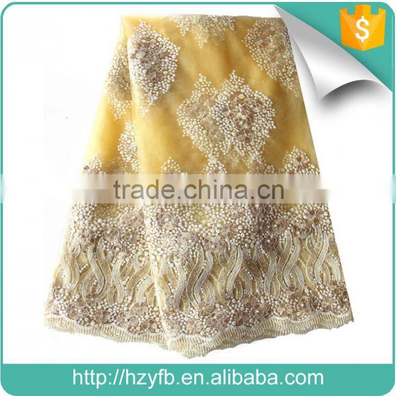 Most popular african french lace fabric Africa tulle French lace evening dress tulle lace fabric