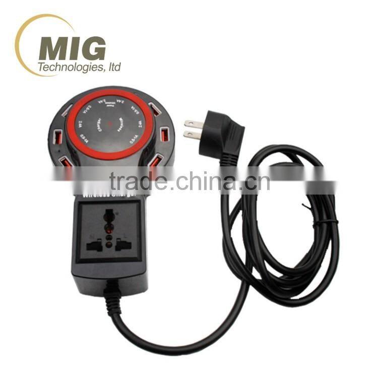 12A 8 USB ports Wireless phone charger For Samsung galaxy S6 For iphone 4/5/6/6s