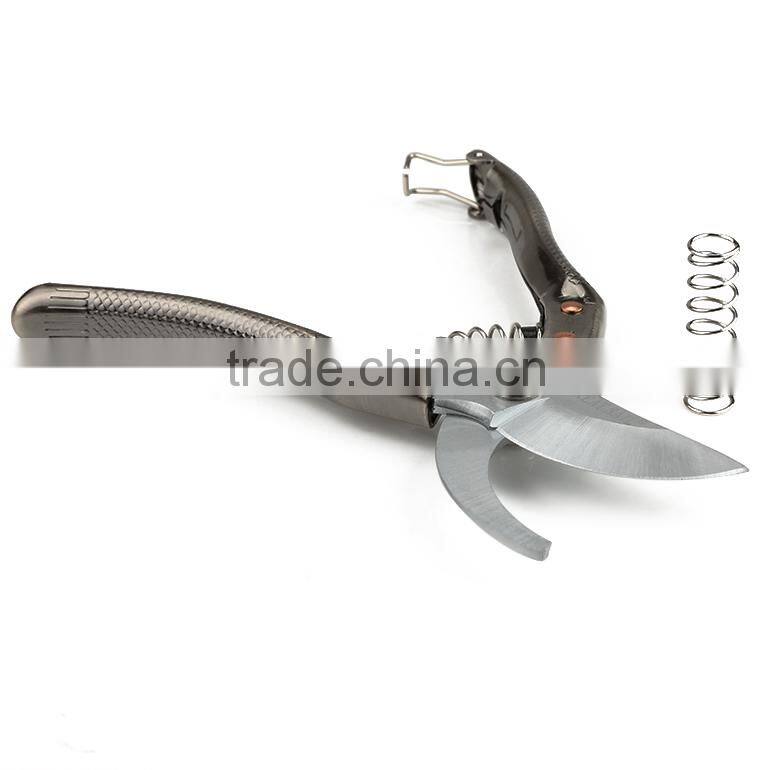 Professional Manual Orange Metal Handle pruning shear For Garden