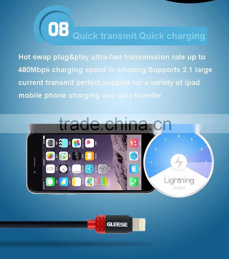 Gleese Wholesale USB Date Sync Charging Charger Cable/ Fast Transmit Micro USB Data Cable/ Micro USB Cable