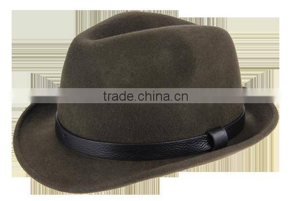 Mix Color Wool Felt Trilby Hat