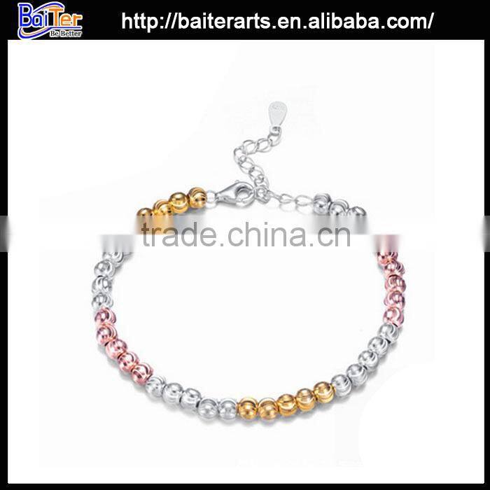 925 Sterling Silver Red Agate Fancy Circle Link Bracelet