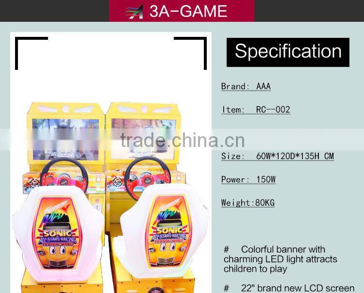 Driving Simulator 22 Inch Outrun Arcade Machine Racing Car For Sale