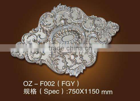 wall accessory PU Ceiling medallion /Carving Lamp holder ceiling decoration for salon