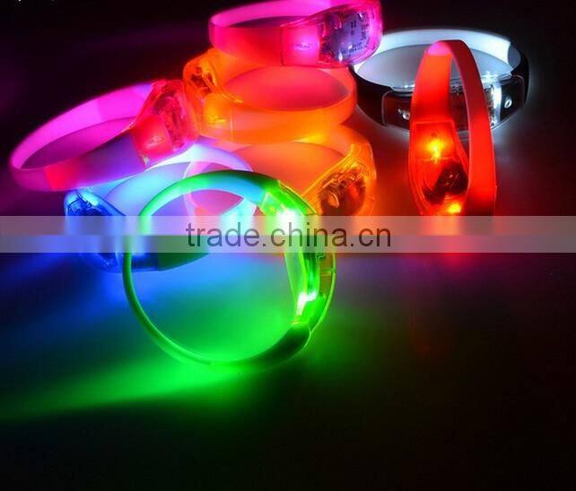 Promotional Gifts Party Printing Logo LED Bracelets Wrist Band