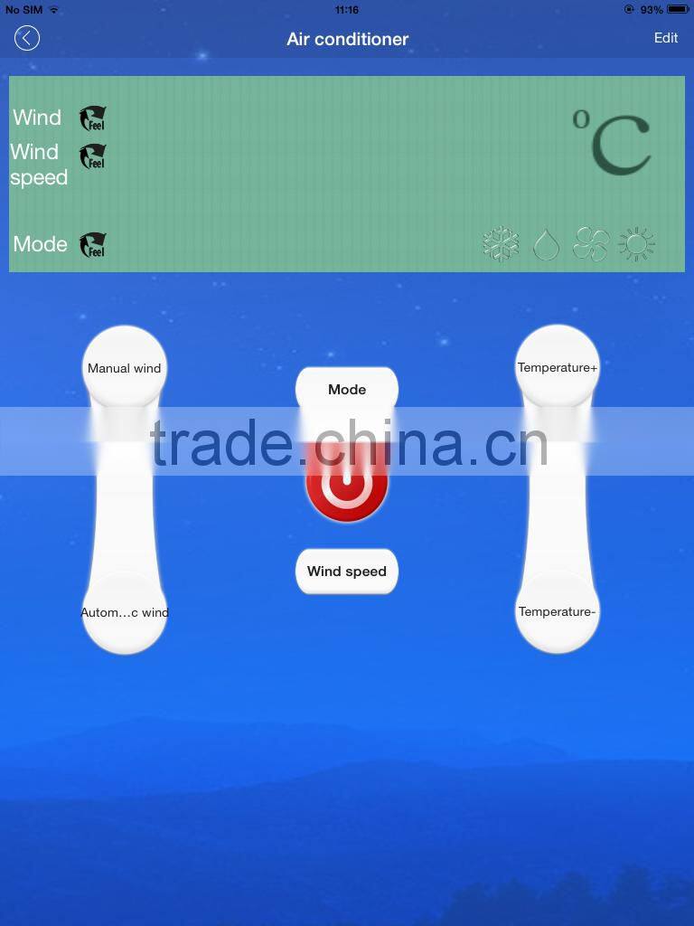 Wi-Fi 2.4GHz Home Automation Smart Remote Controller for Apple Android phone