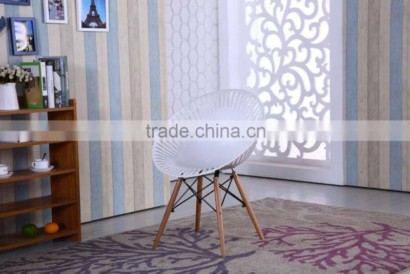 Wood legs side chairs dining room round plastic chair