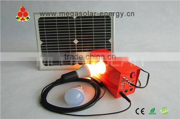 2016 portable 10w solar system for home lighting