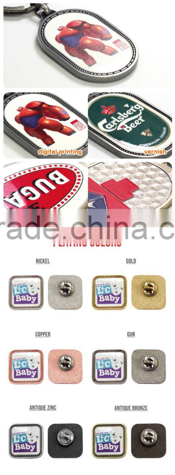 Customized own pattern printed button pins for promotion gifts