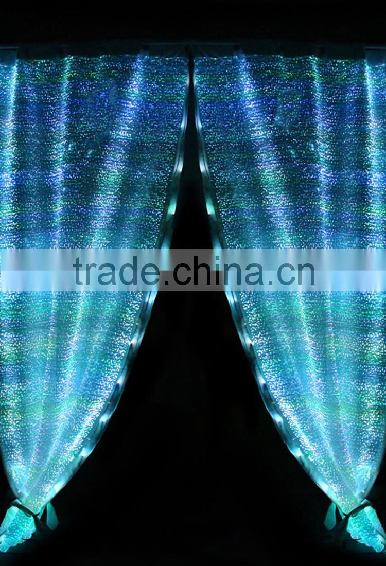 2015 luminous hot light up fancy door window curtain designs