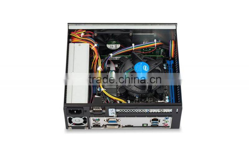 2U industridual itx chassis with 4th generation Intel i3-4160, 3.6G, copper core fan, DDR3 aluminum