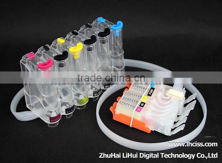 LIFEI 6 color PGI-970BK/CLI-971PK/C/M/Y/GY ciss with chip for Canon PIXMA MG7790