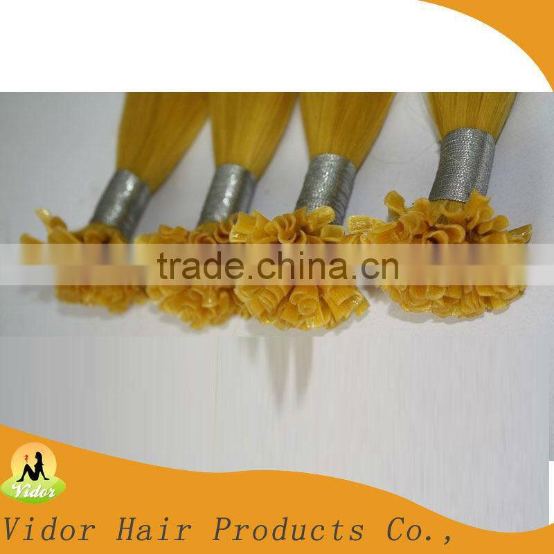 U Tip Human Hair Extension Nail Tip Hair Extension