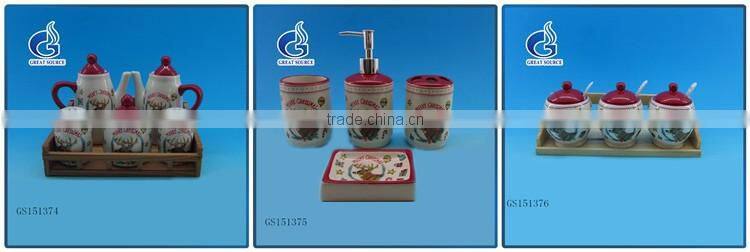 cheap ceramic christmas butter dish with lid