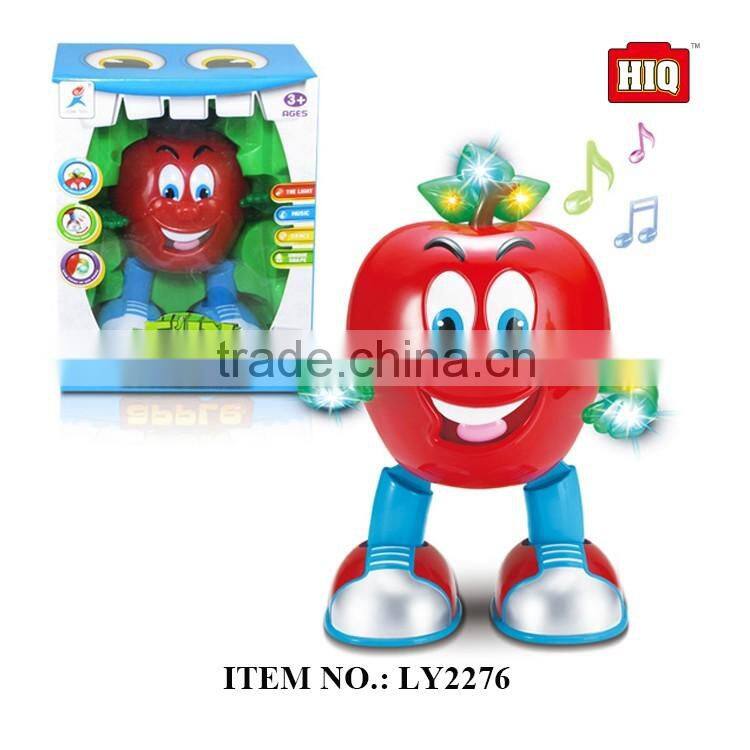New products BO dancing robot toys with music and light for baby gift