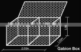 electro galvanized hexagonal stone cage