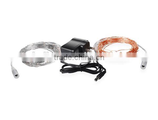 AC Adapter powered waterproof led string lights