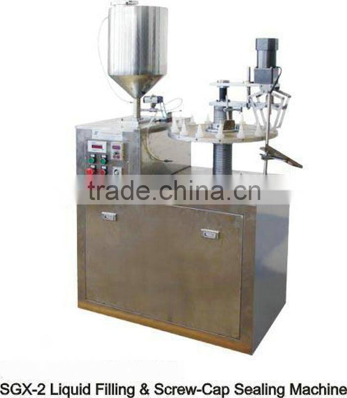 220V Metering Pump Metal Tube Liquid Manual Filling Machine