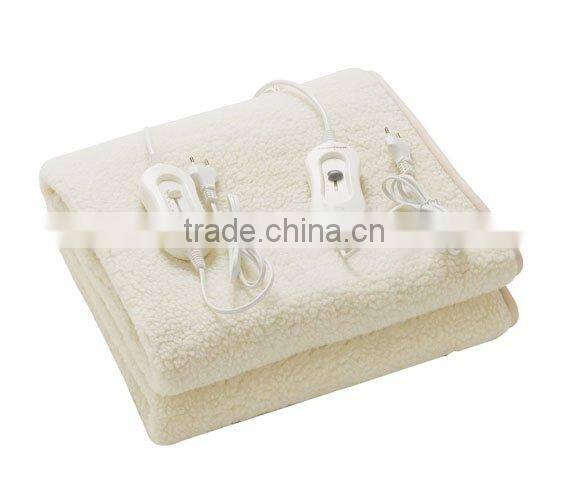 Warm Synthetic Wool Electric Heating Winter Blanket with GS,CE,RoHS,SAA,CB, ISO9001 Approved