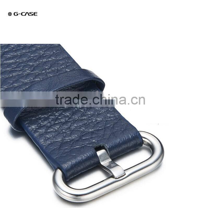 G-Case leather classic pin buckle strap for iwatch