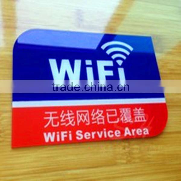 cafe shop WiFi sign acrylic window door sticker