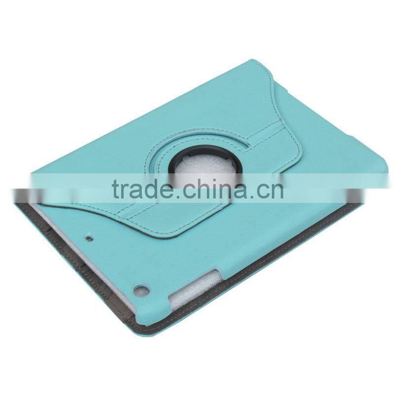 For ipad mini Leather Case/for ipad cover skin stand case smart cover 360 degree rotating leather case for ipad mini