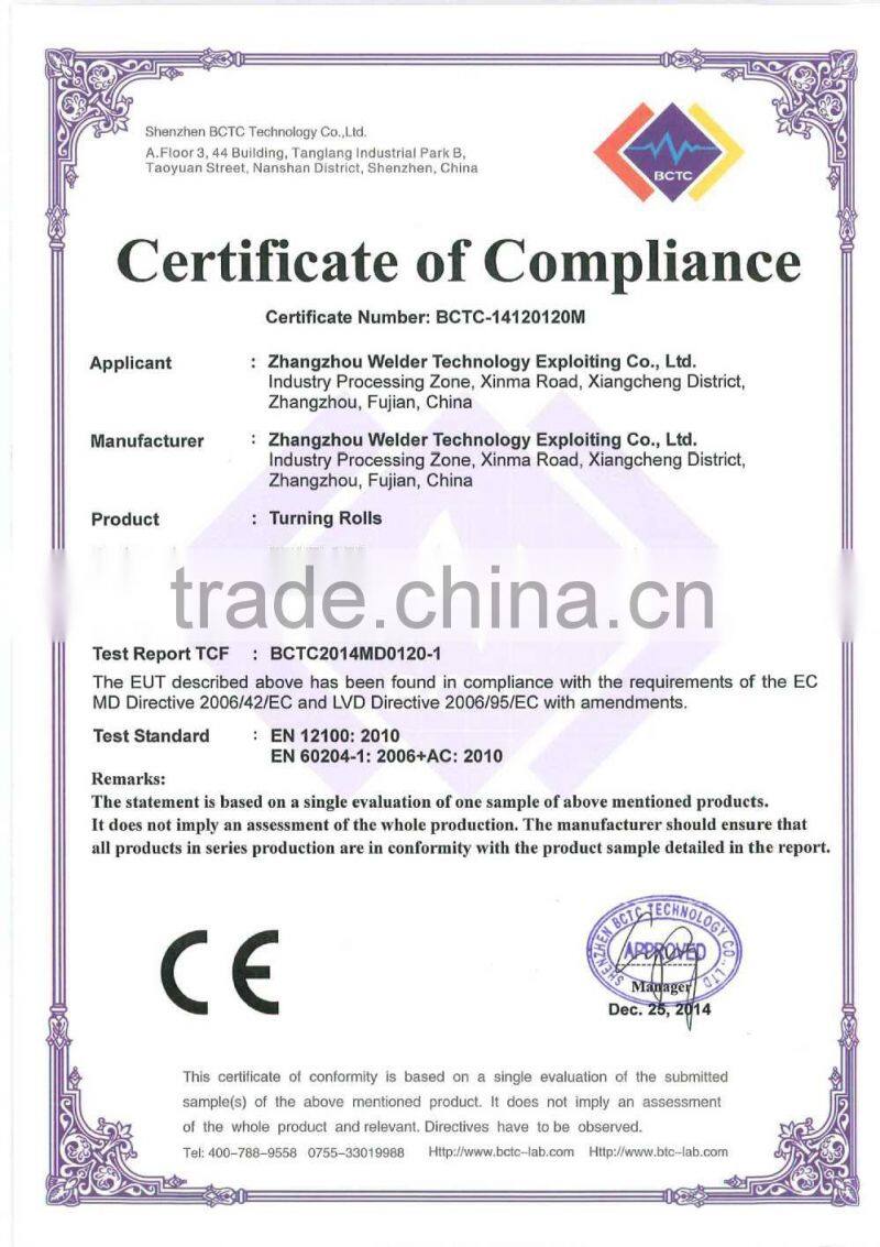 1T-5T Welding Turning Rolls, Pipe turning rolls,pipe rotator