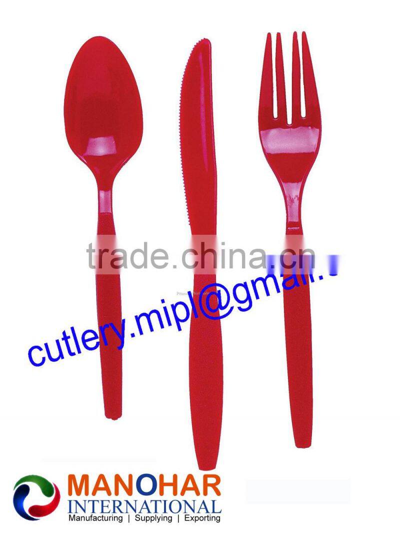 High quality PS Plastic spoon / Fork / knife / PP Drinking Straw