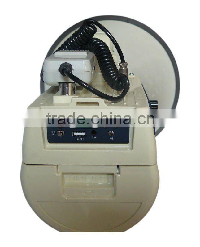 MP3+12v DC JACK+ SD card socket big power 50W big USB megaphone