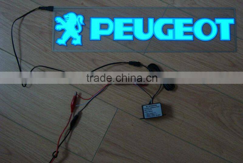 400mmX100mm EL flash car sticker,EL flashing sticker,equalizer el car sticker