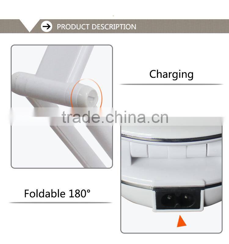 2016 new folding rechargeable book light led
