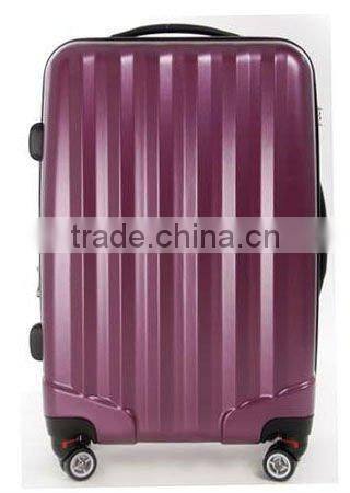 2015 china factory trolley case hot sell iron semitransparent ABS+PC carry-on luggage/carry-on travel bag/carry-on suitcase