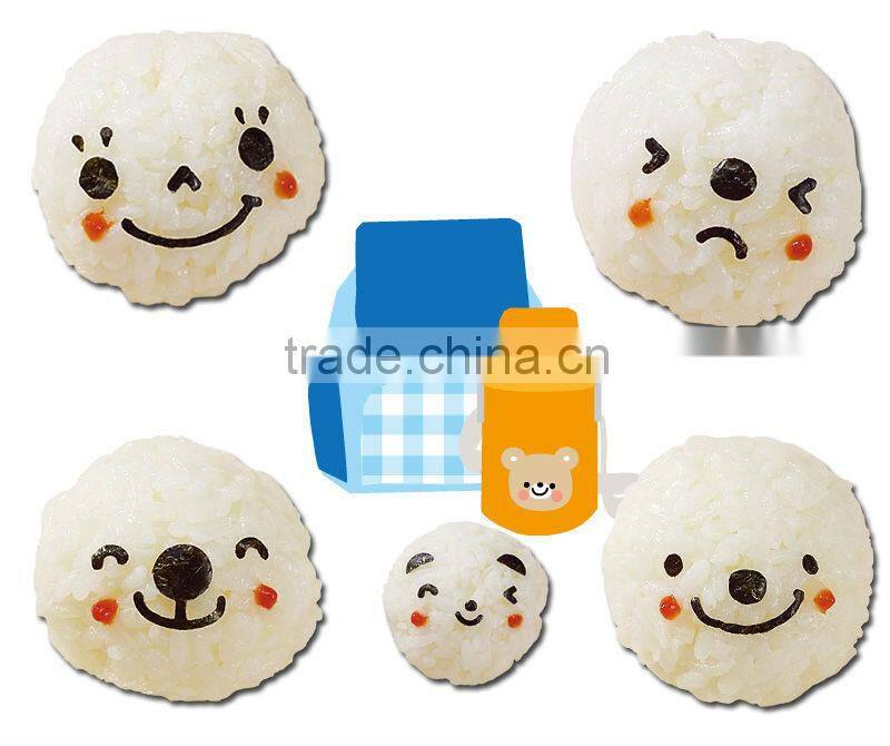 japanese food kitchenware punch tools bento lunch box face seaweed roll cutter puncher rice ball sushi seaweed (laver) punch 3rd